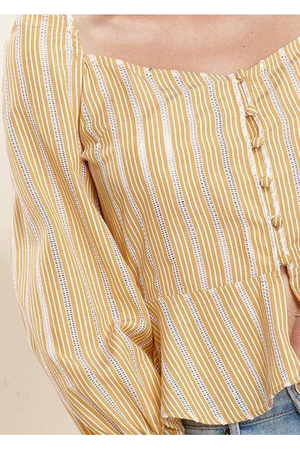 Smocked Peplum Blouse