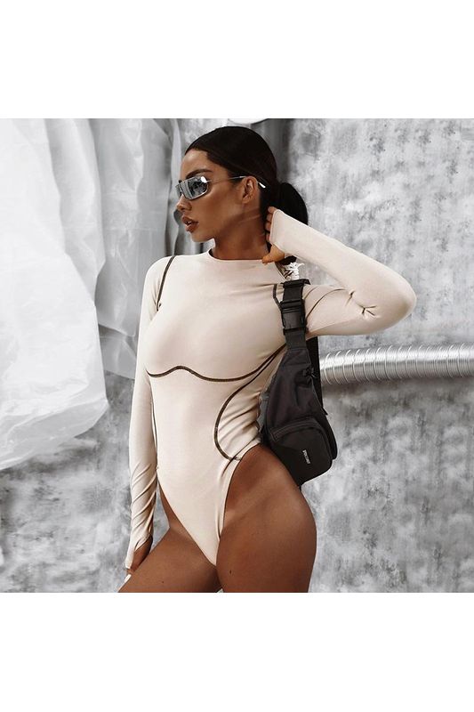 Longsleeve Slim Bodycon Bodysuit