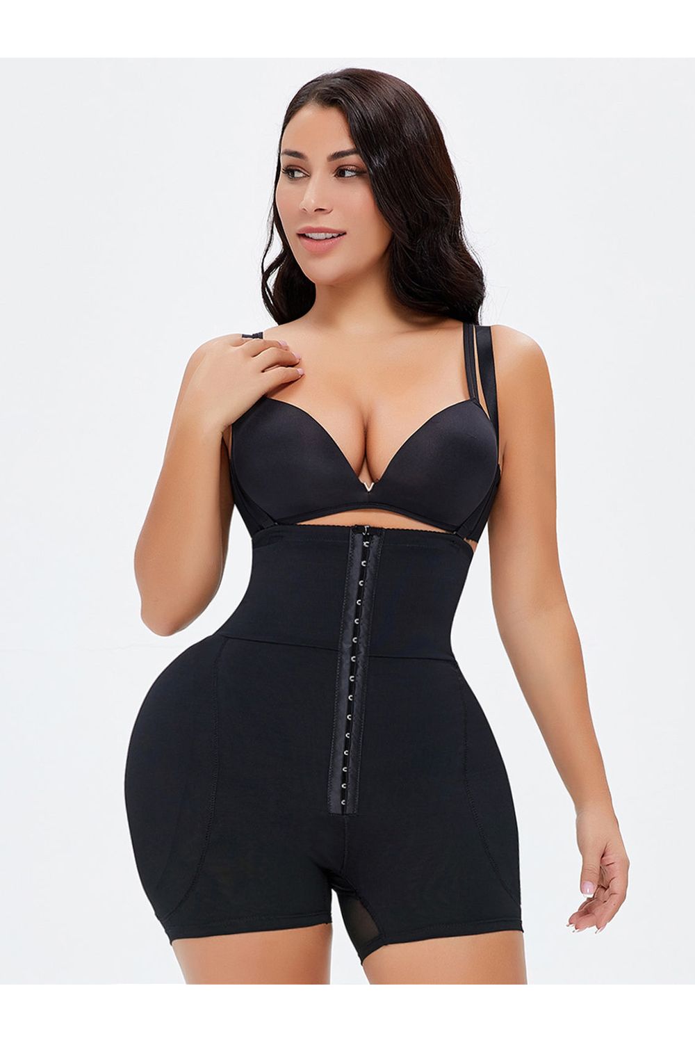 Full Size Hook-and-Eye Under-Bust Shaping Bodysuit