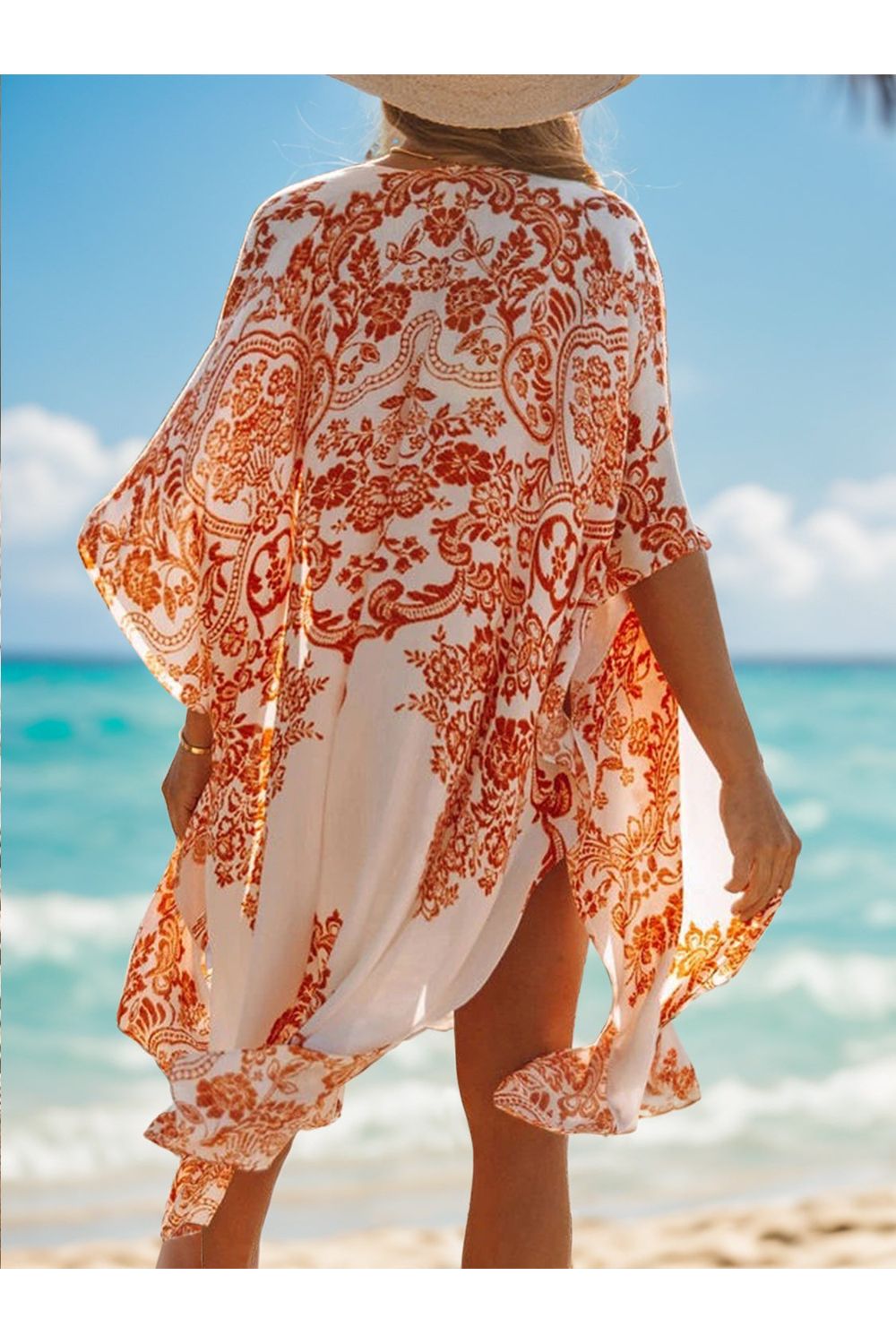 Printed Open Front Cover-Up