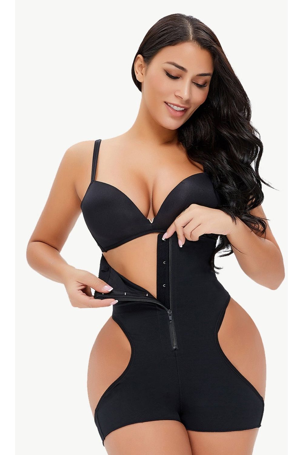 Full Size Cutout Under-Bust Shaping Bodysuit