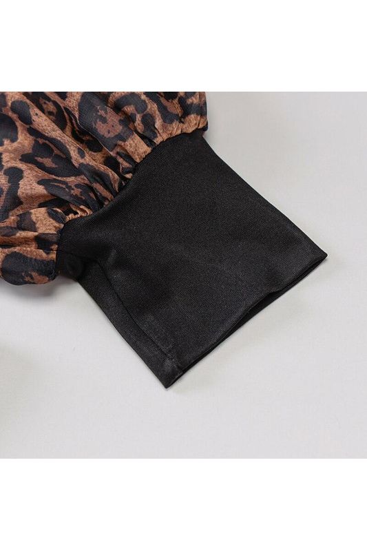 Leopard Bodysuit Top