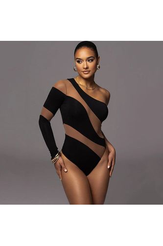 Sexy Hot Girl Splice Perspective Bodysuit