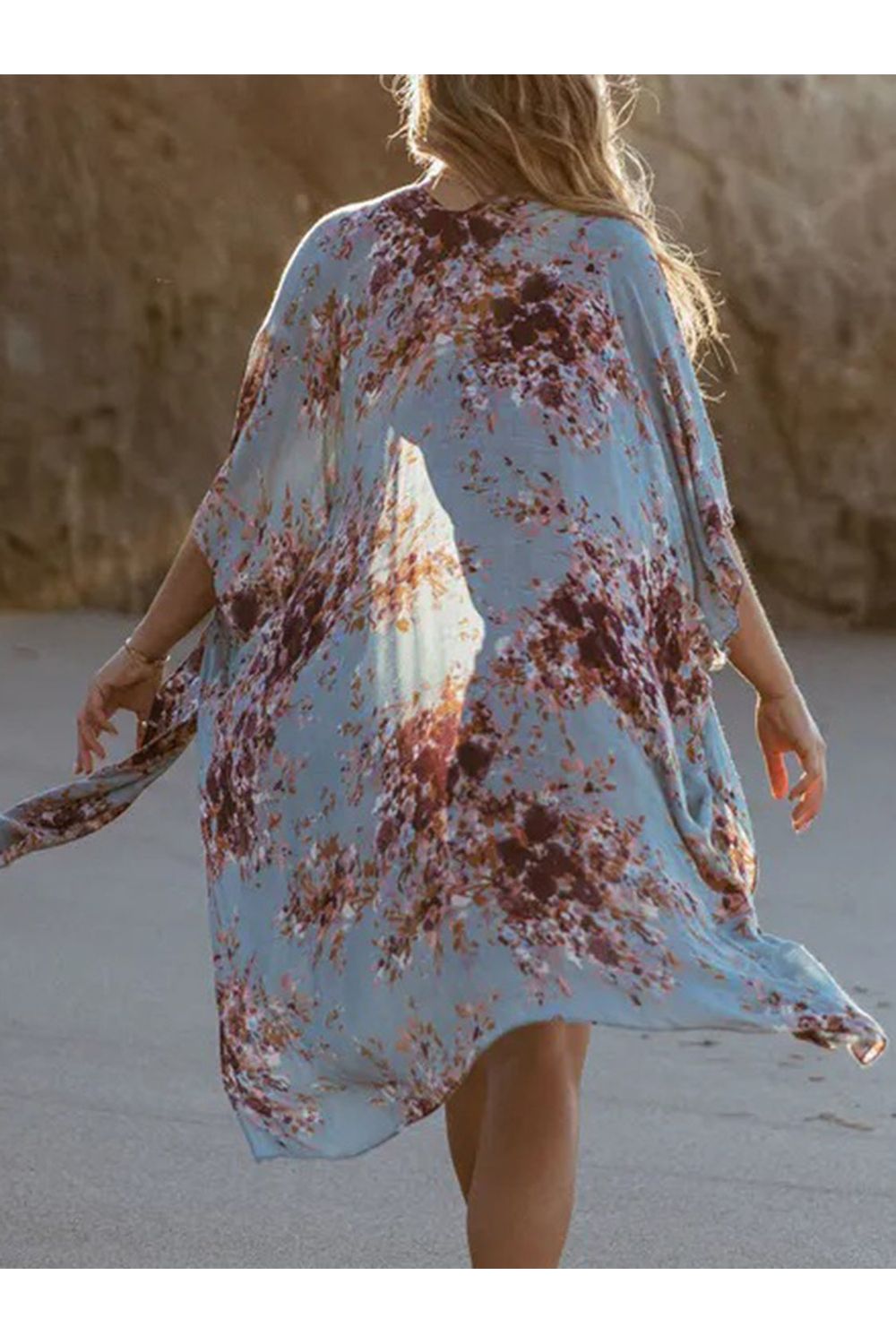 Printed Open Front Cover-Up