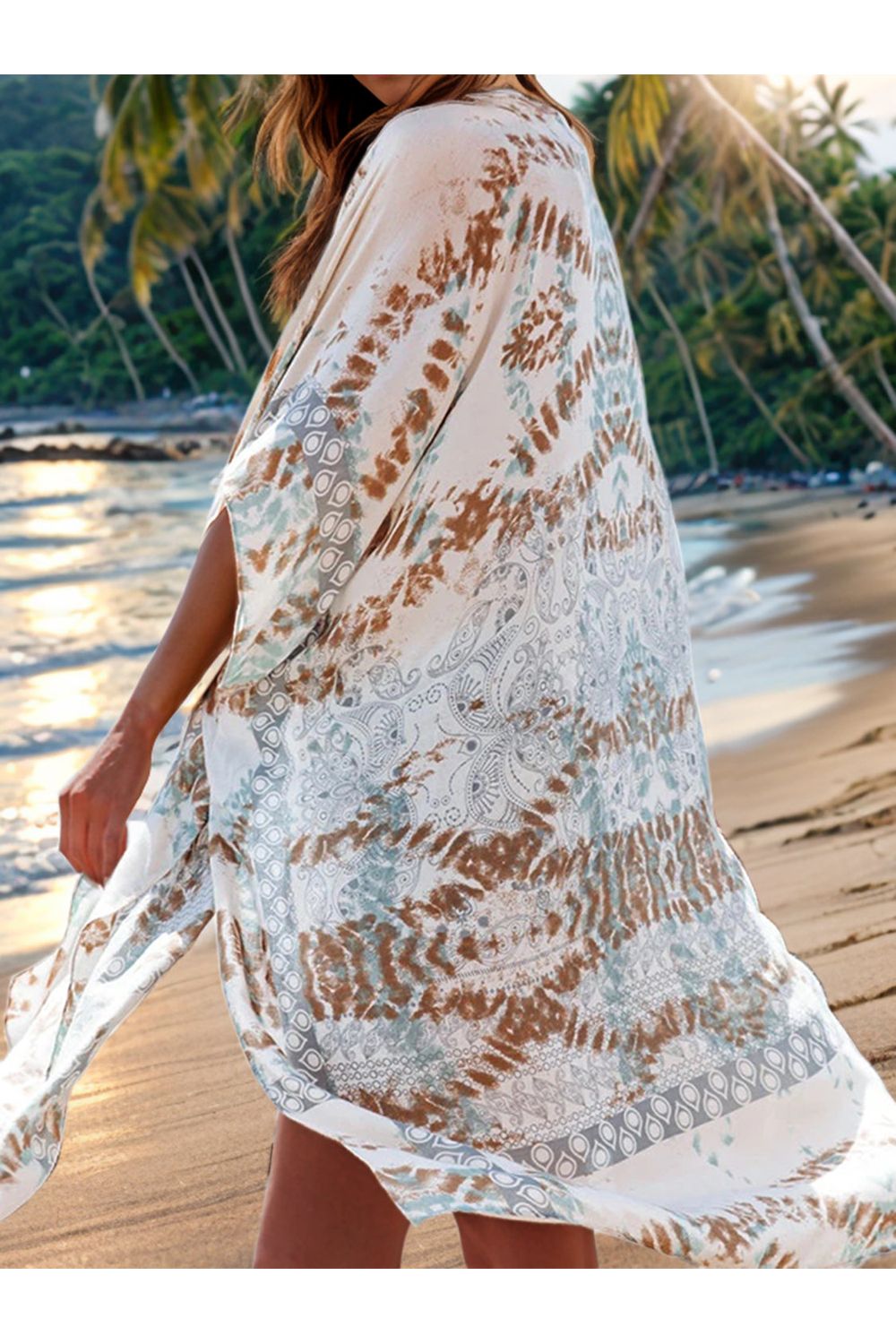 Printed Open Front Cover-Up