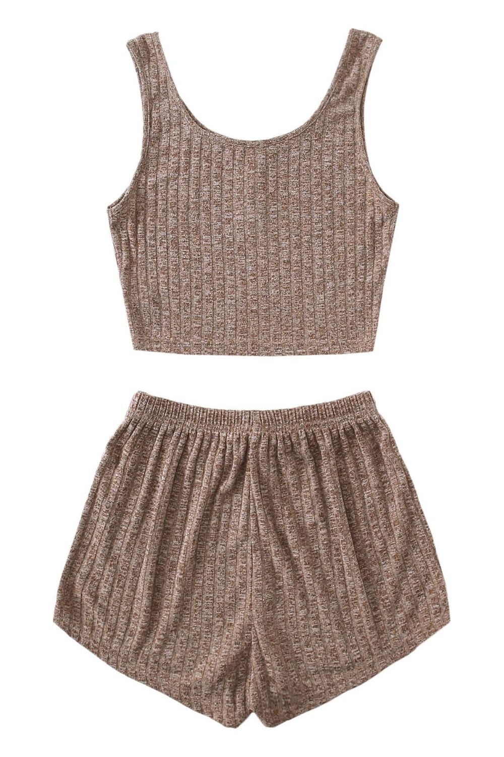 Scoop Neck Top and Shorts Lounge Set