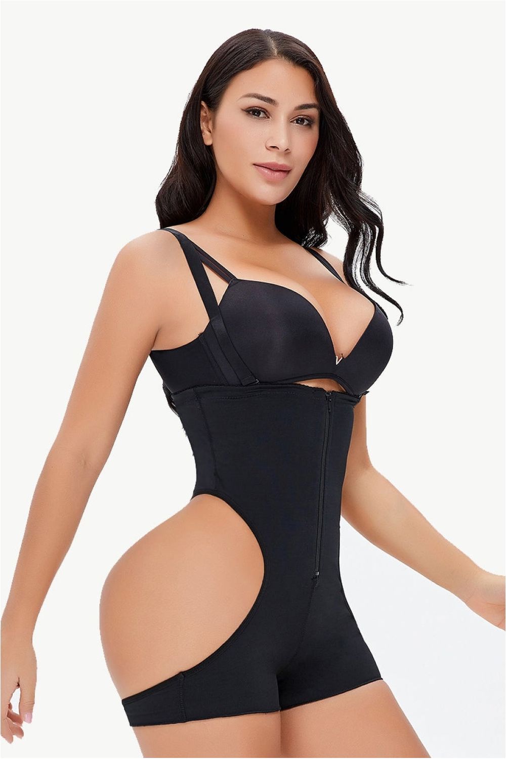 Full Size Cutout Under-Bust Shaping Bodysuit